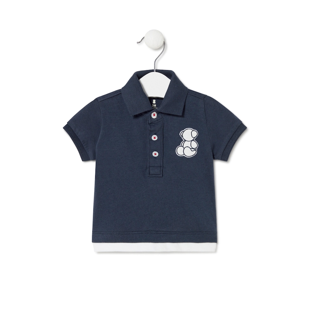 Polo t-shirt in Casual navy blue