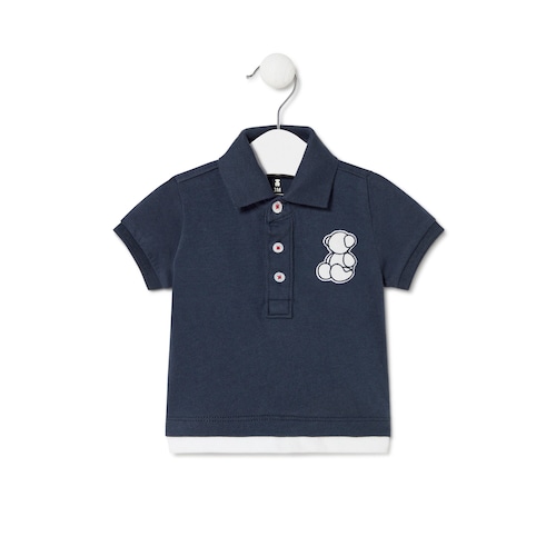 Polo t-shirt in Casual navy blue image number 0