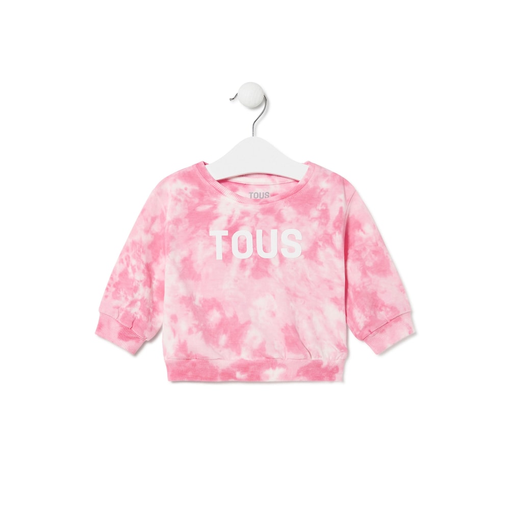 Tie-dye sweatshirt in Casual pink