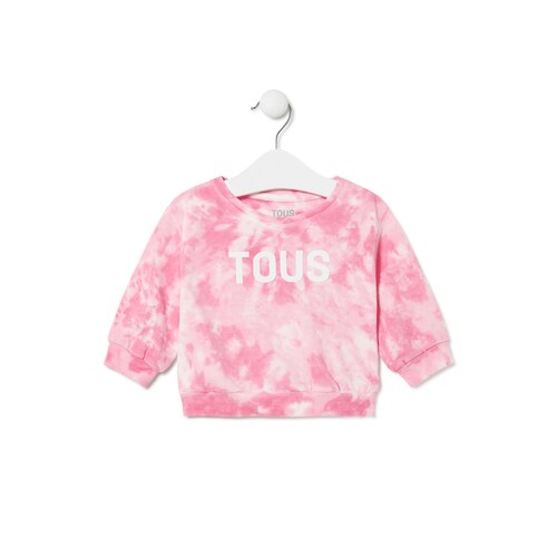 Tie-dye sweatshirt in Casual pink