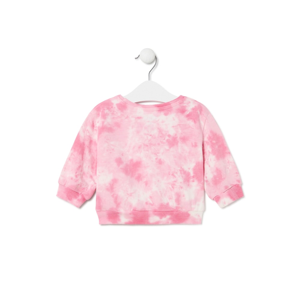 Tie-dye sweatshirt in Casual pink