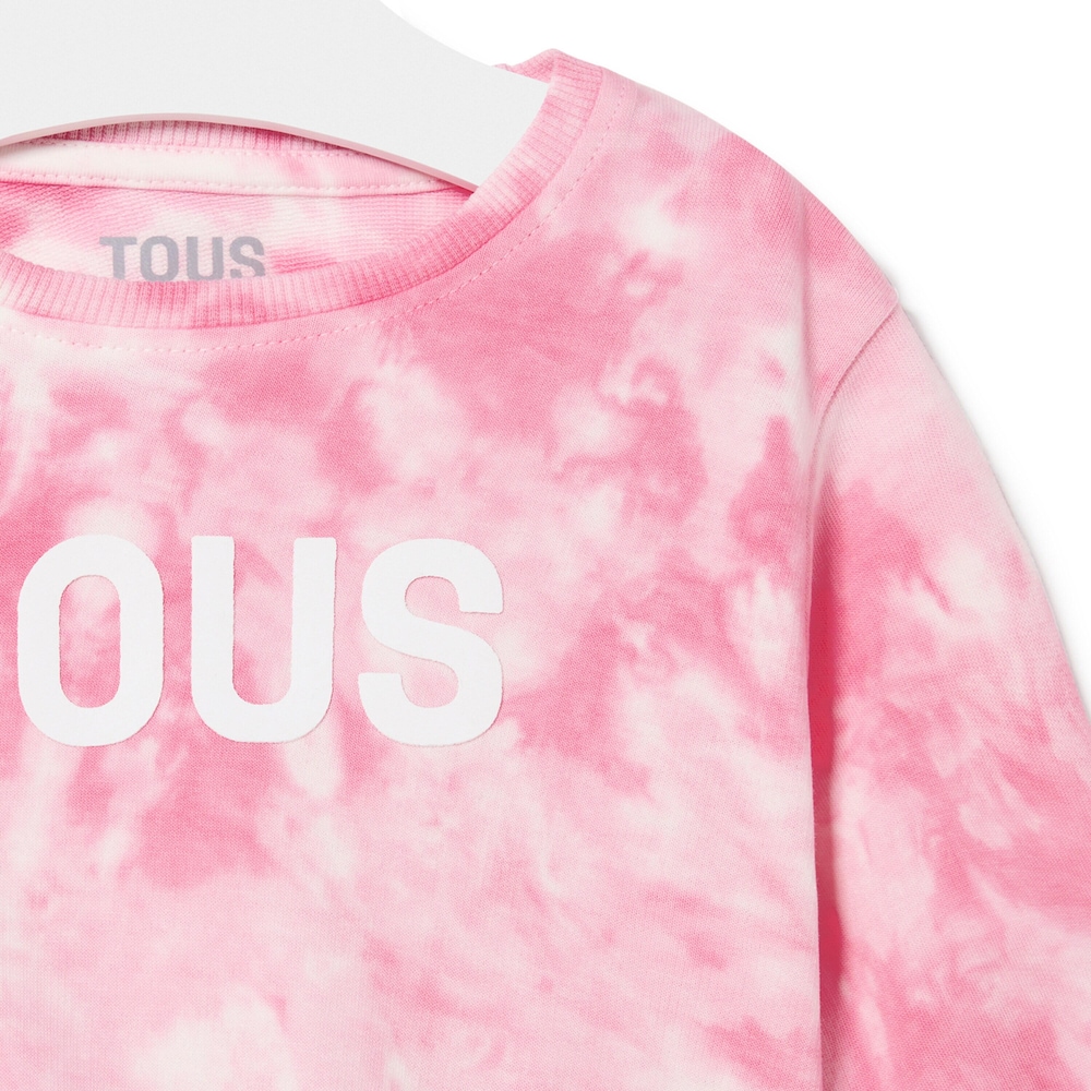 Tie-dye sweatshirt in Casual pink