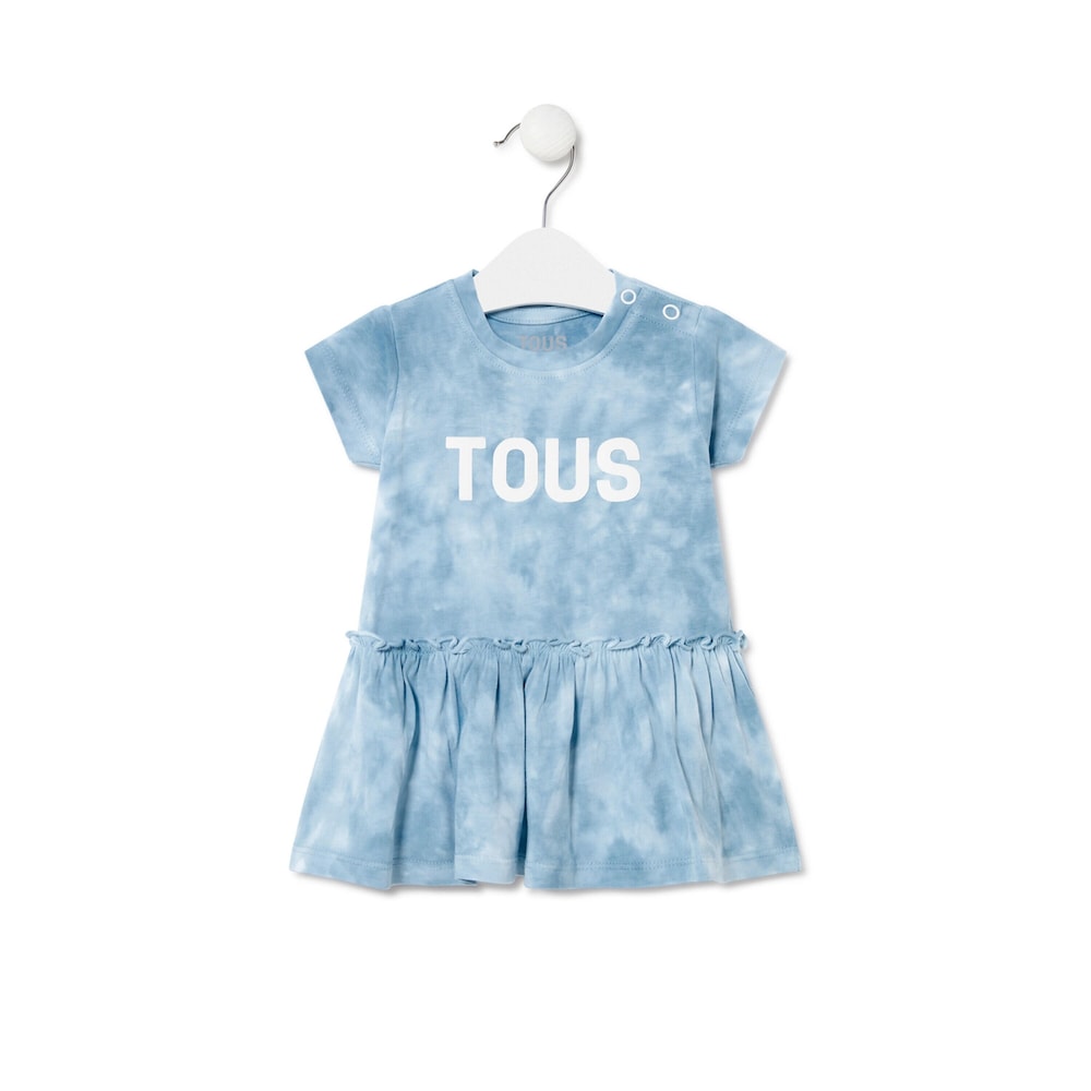 Tie-dye dress in Casual blue
