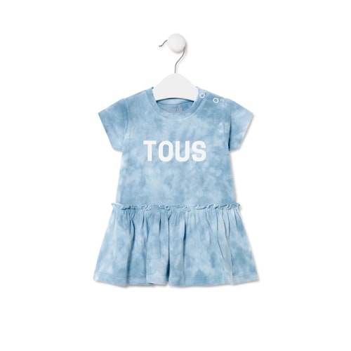 Tie-dye dress in Casual blue