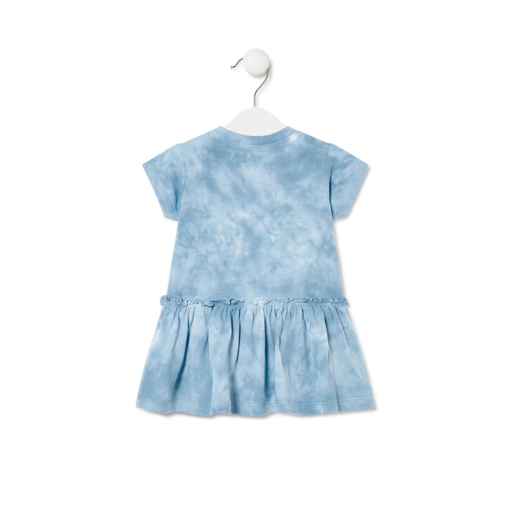 Tie-dye dress in Casual blue