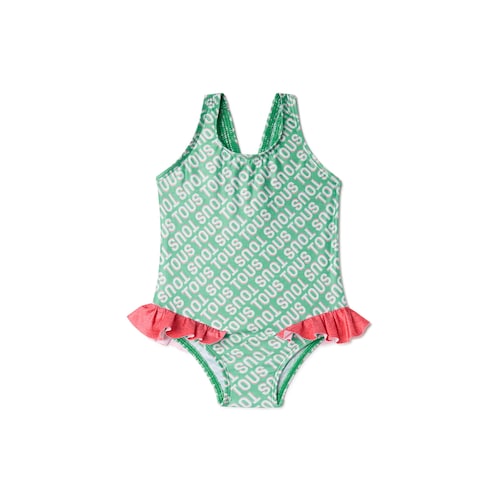 Girls one-piece swimsuit in Logo mist image number 0