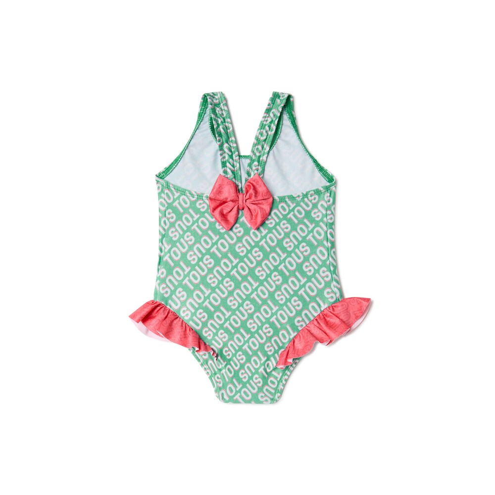 Girls one-piece swimsuit in Logo mist