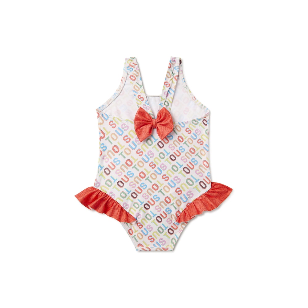 Girls one-piece swimsuit in Logo multicolour
