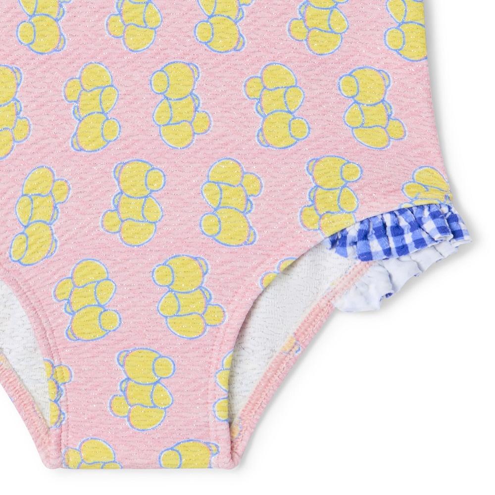 Ba&ntilde;ador integral de ni&ntilde;a manga larga Chic rosa