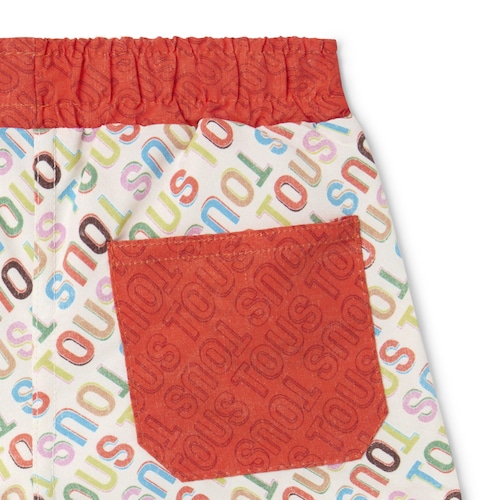 Fato de banho de menino Logótipo multicolor