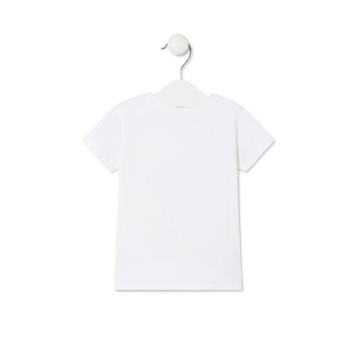 Girls beach t-shirt in Chic pink