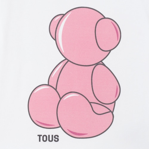 Girls beach t-shirt in Chic pink