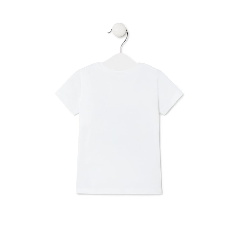 Beach t-shirt in Logo mist