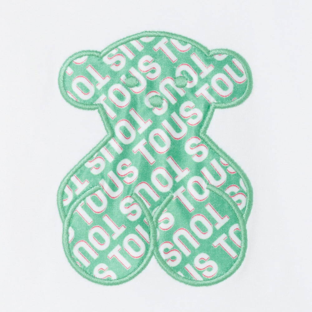 Beach t-shirt in Logo mist