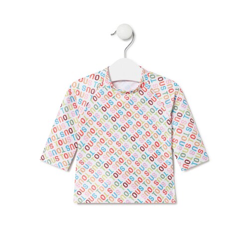 Camiseta de playa manga larga Logo multicolor