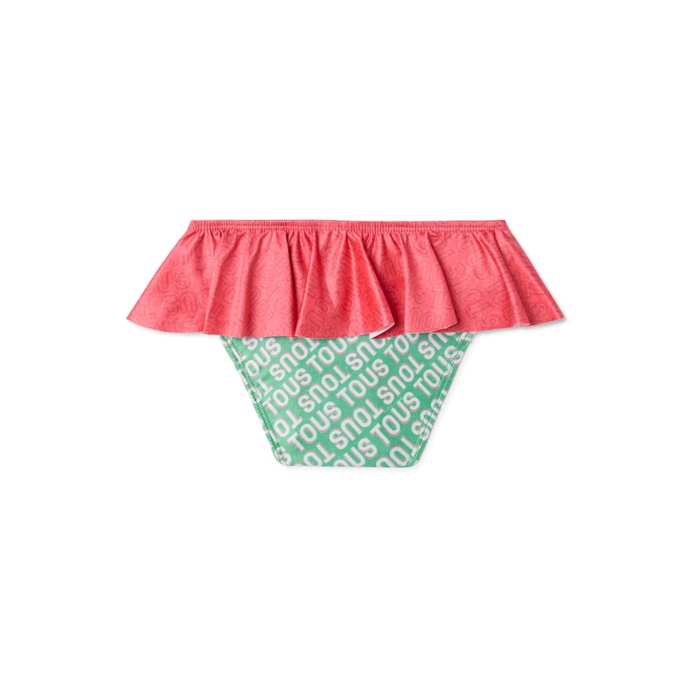 Girls bikini bottoms in Logo pink