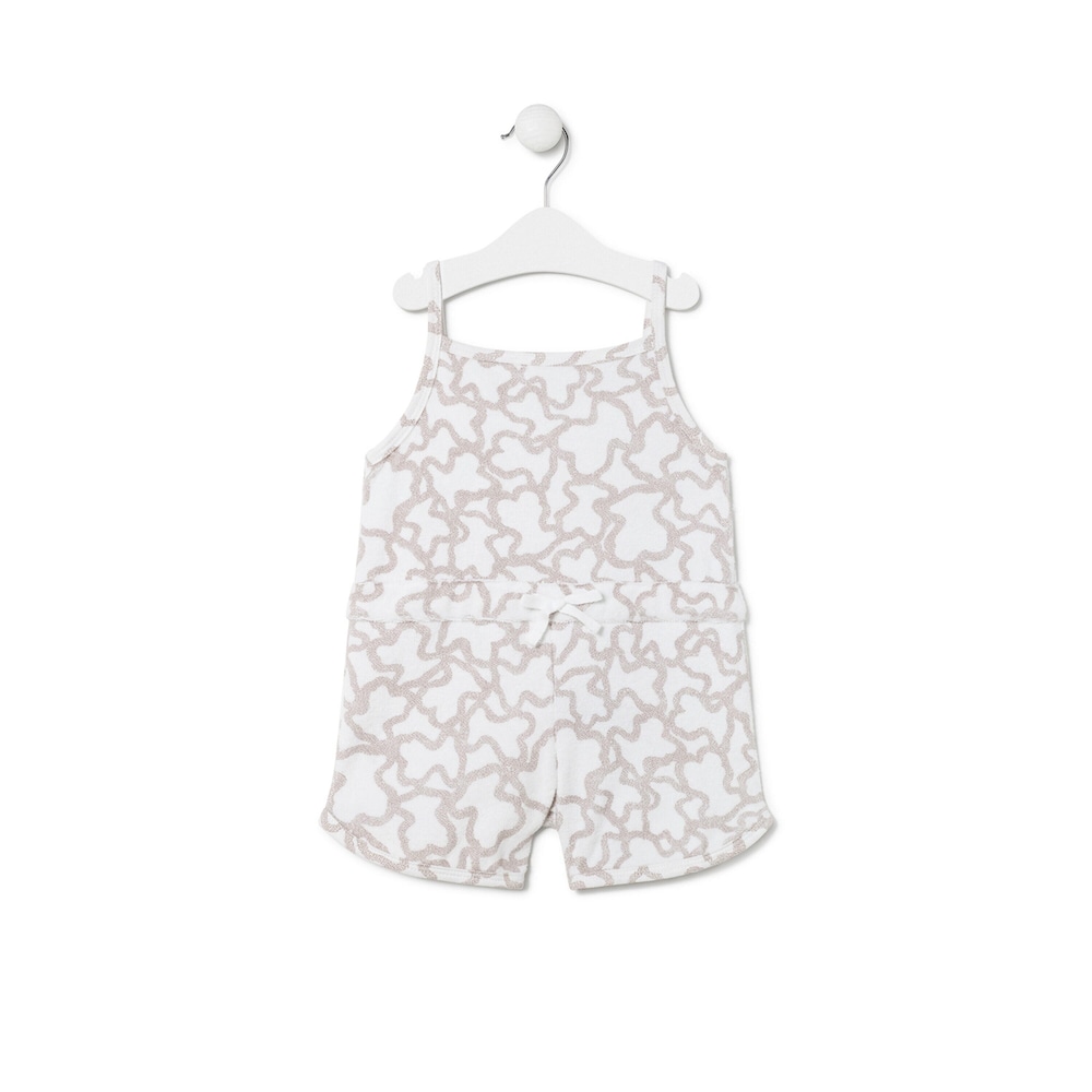 Mono de ni&ntilde;a corto de rizo Kaos beige
