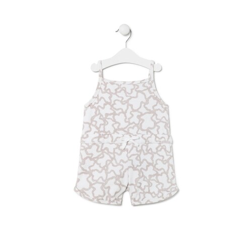 Mono de ni&ntilde;a corto de rizo Kaos beige