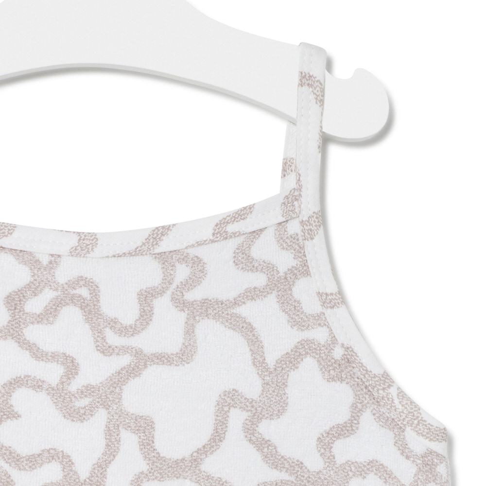 Mono de ni&ntilde;a corto de rizo Kaos beige