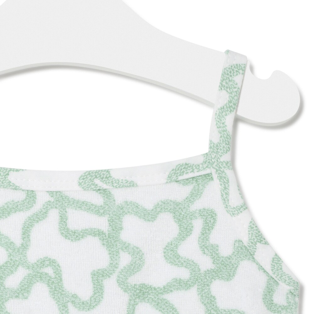 Girls short terry playsuit in Kaos mist