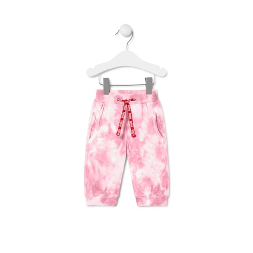 Cal&ccedil;as desportivas de menina tie-dye Casual cor-de-rosa image number 0