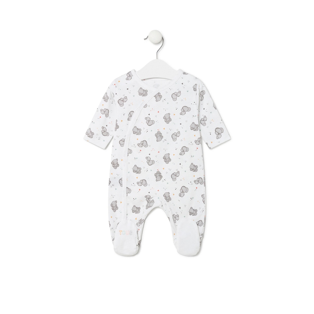 Babygrow de beb&eacute; Pic branco