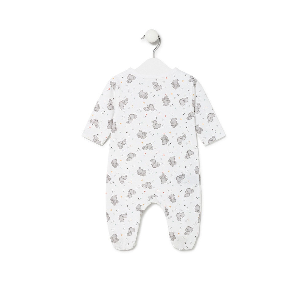 Babygrow de beb&eacute; Pic branco