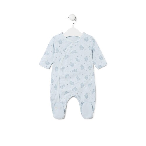 Baby playsuit in Pic sky blue image number 0