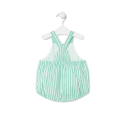 Macacão curto de bebé Star verde