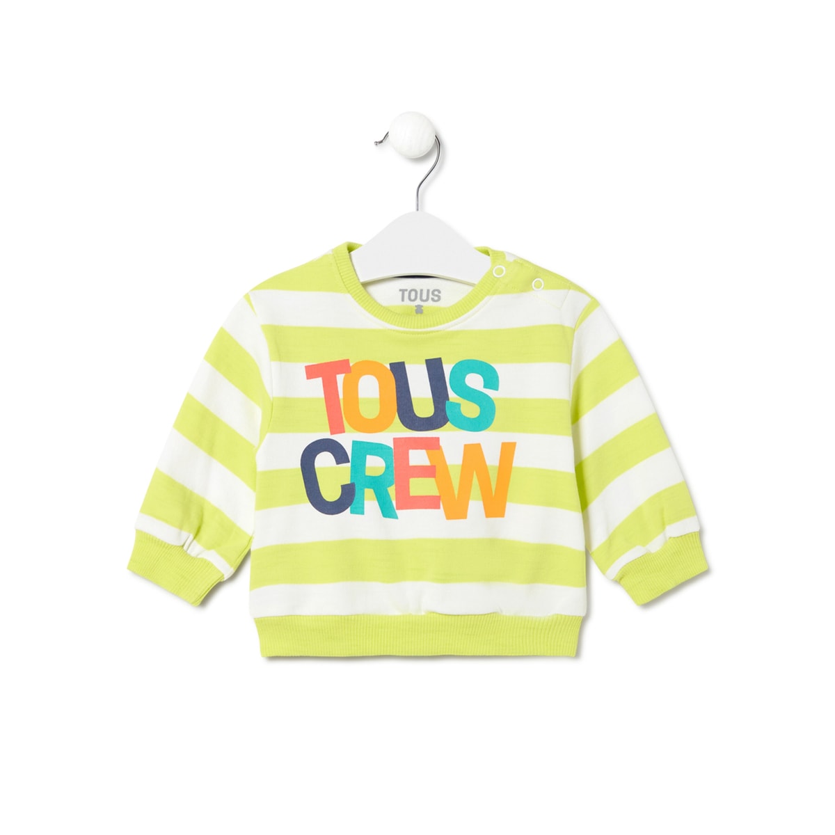 Sudadera A Rayas " Crew" Casual Único - Único