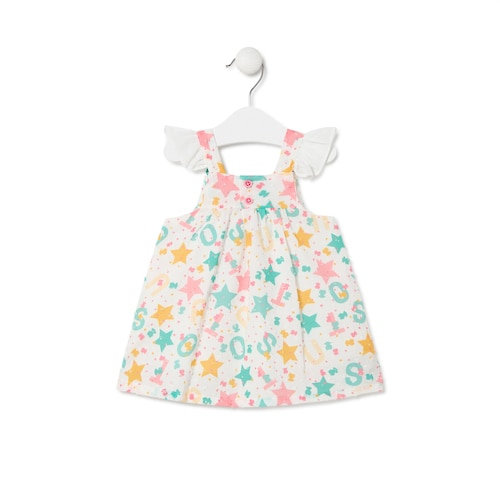 Vestido de menina Multi cor única