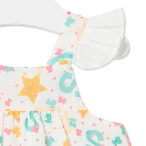 Vestido de menina Multi cor única