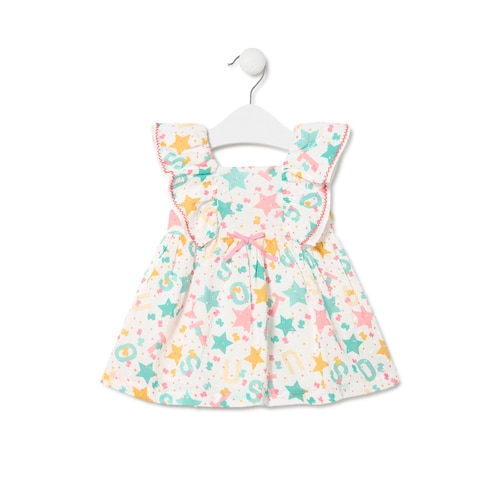 Vestido de menina Multi cor única