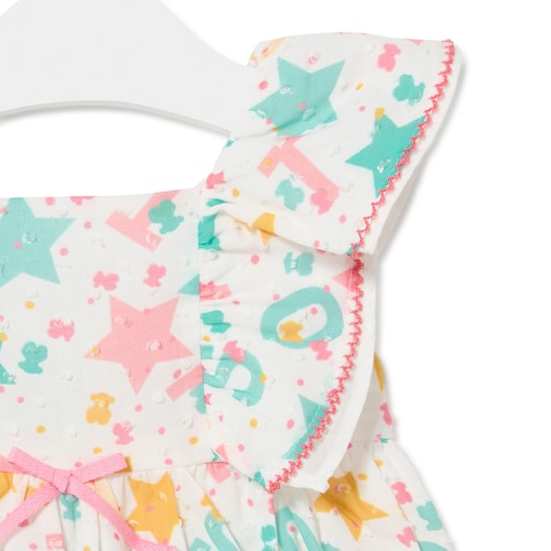 Vestido de menina Multi cor única