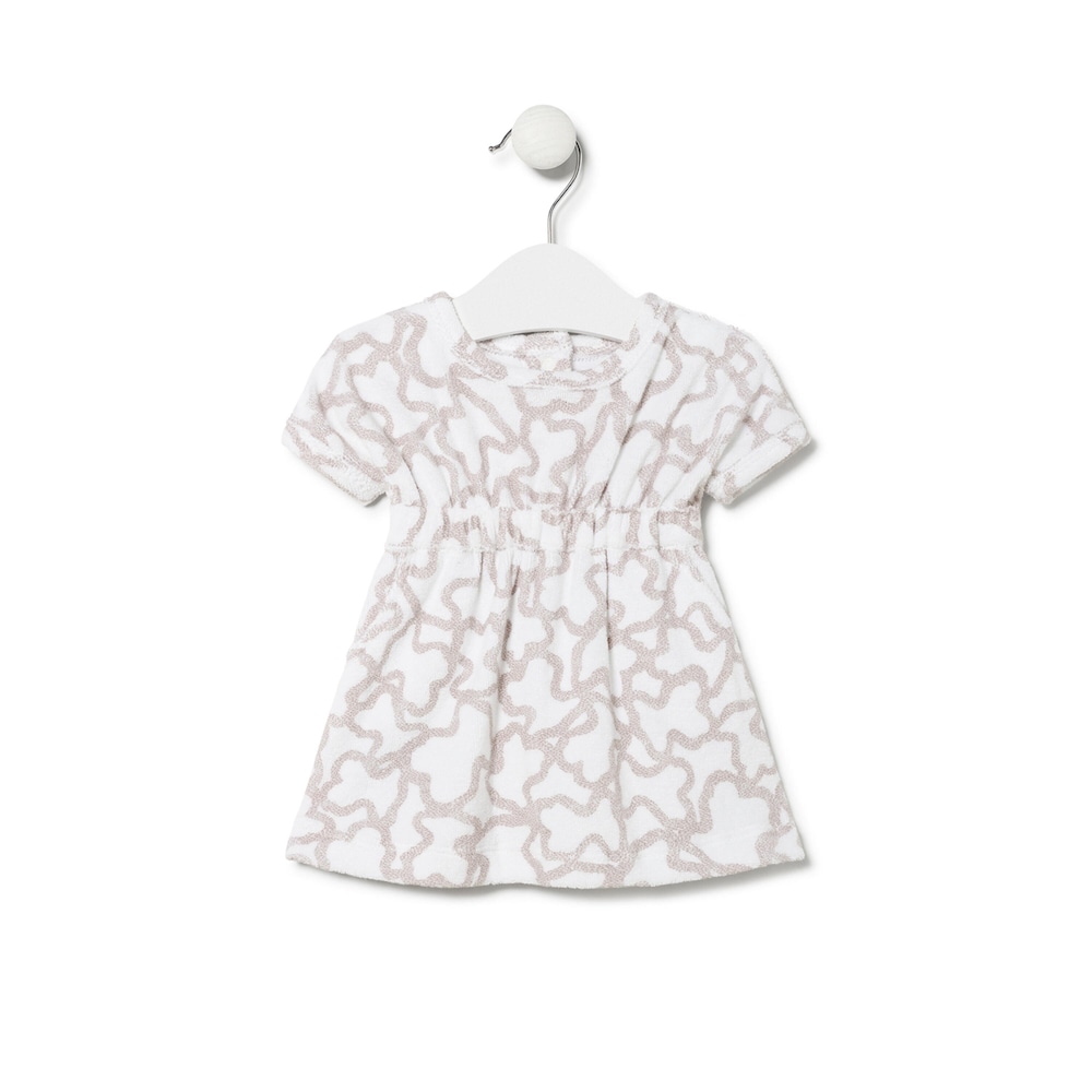 Girls terry cloth dress in Kaos beige