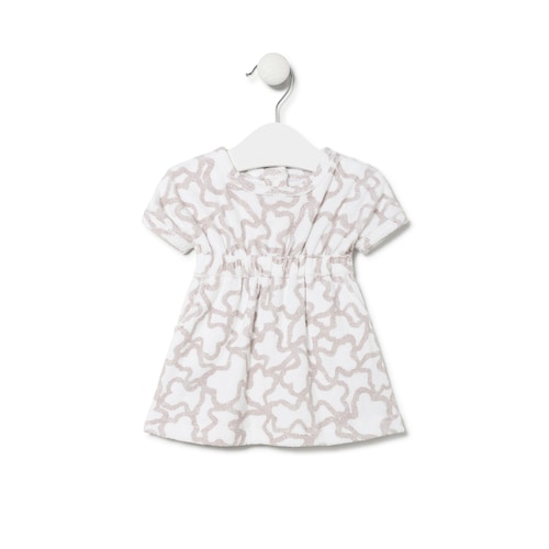 Girls terry cloth dress in Kaos beige