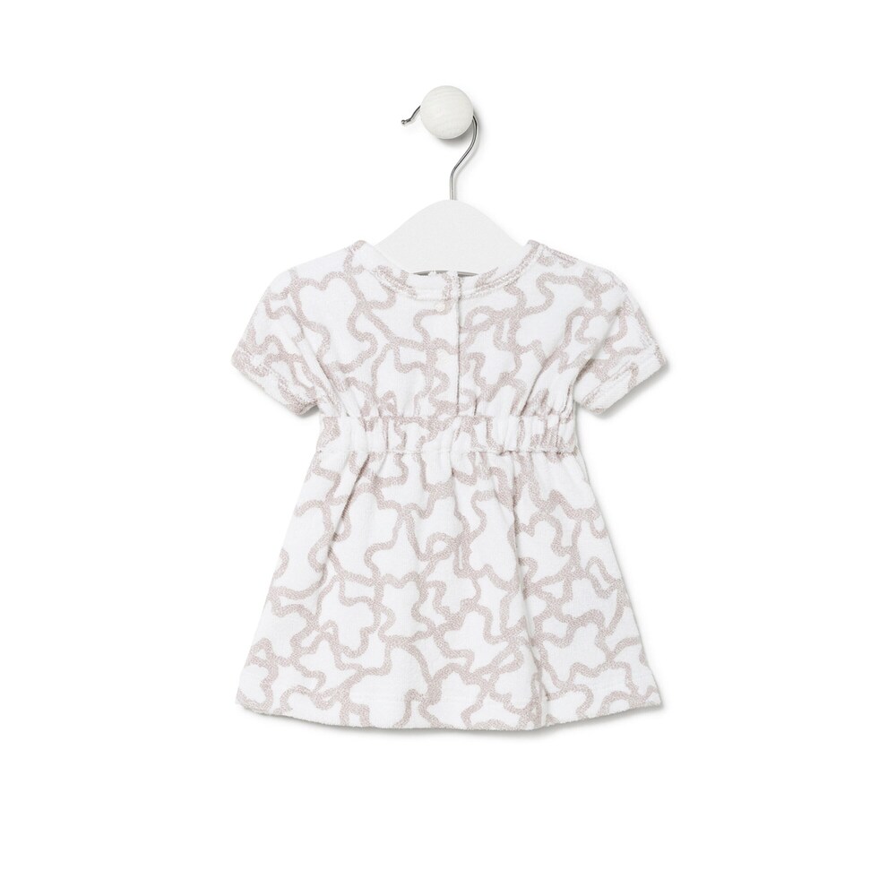 Girls terry cloth dress in Kaos beige