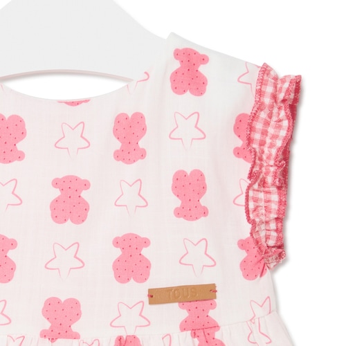 Vestido de menina Star cor-de-rosa