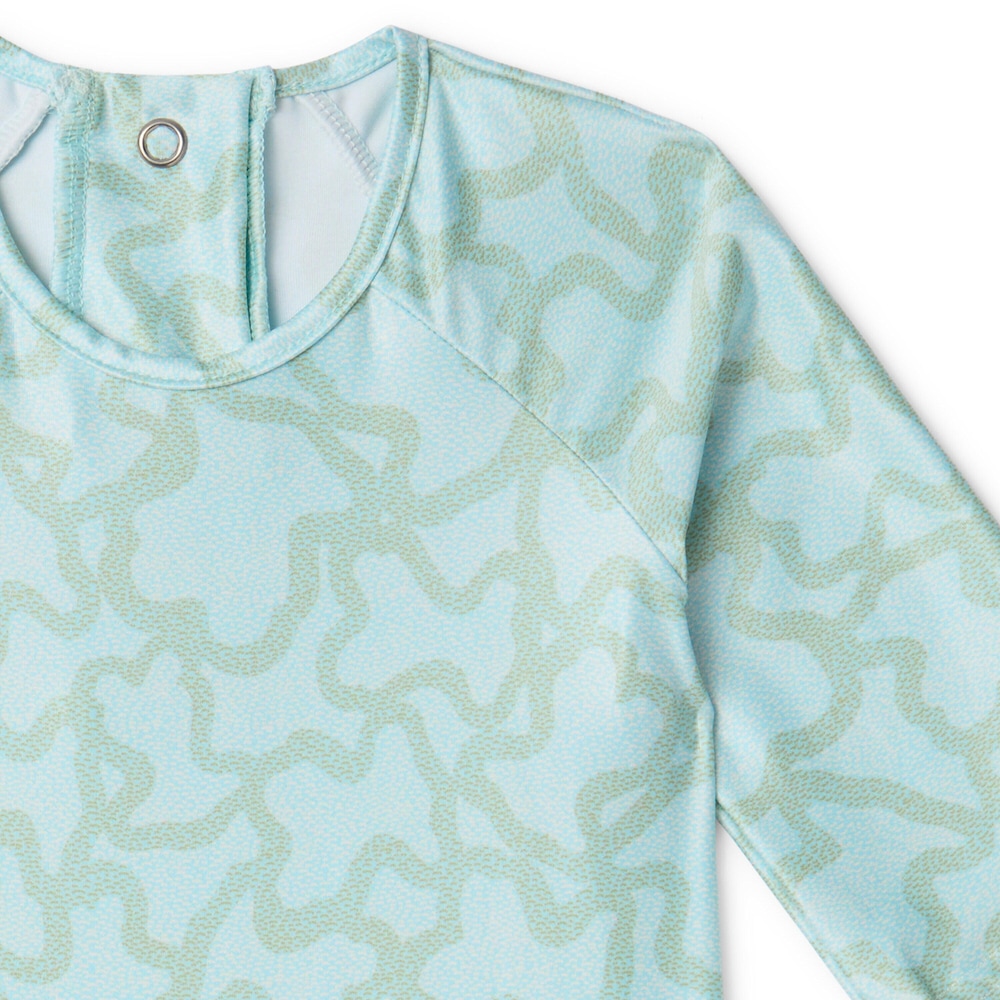 Ba&ntilde;ador integral de ni&ntilde;a manga larga Kaos verde