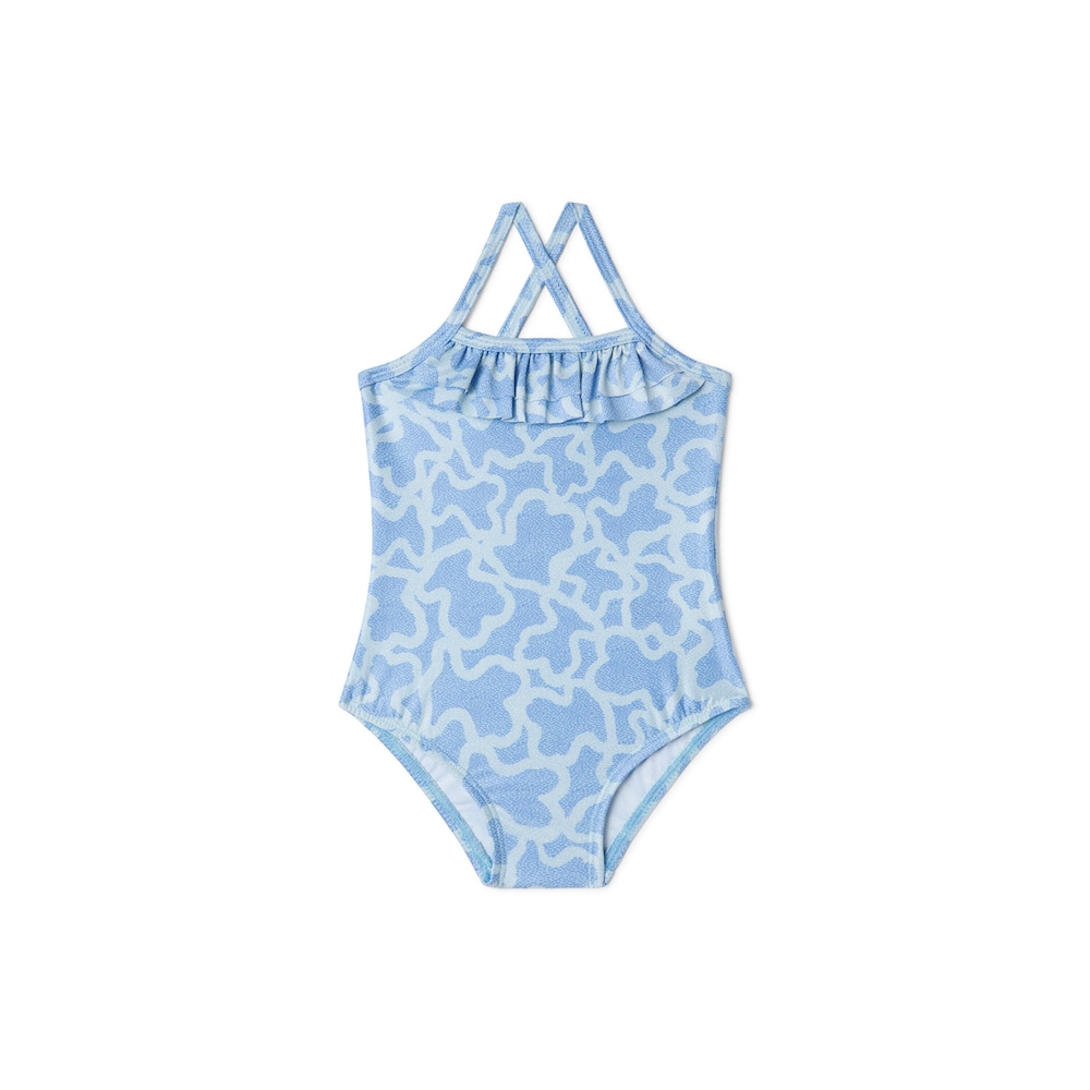 Girls one-piece swimsuit in Kaos blue