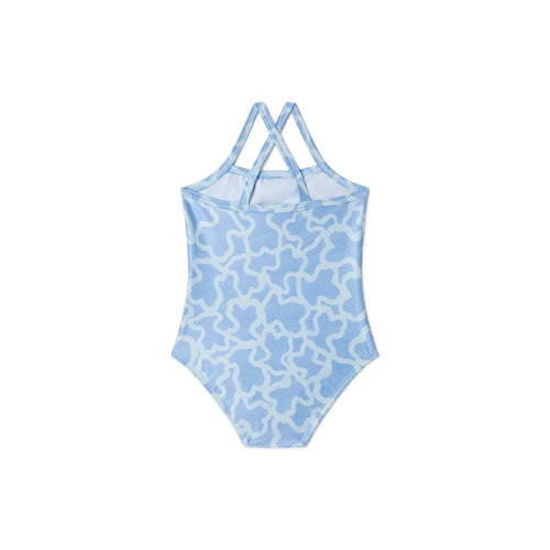 Fato de banho integral de menina Kaos azul
