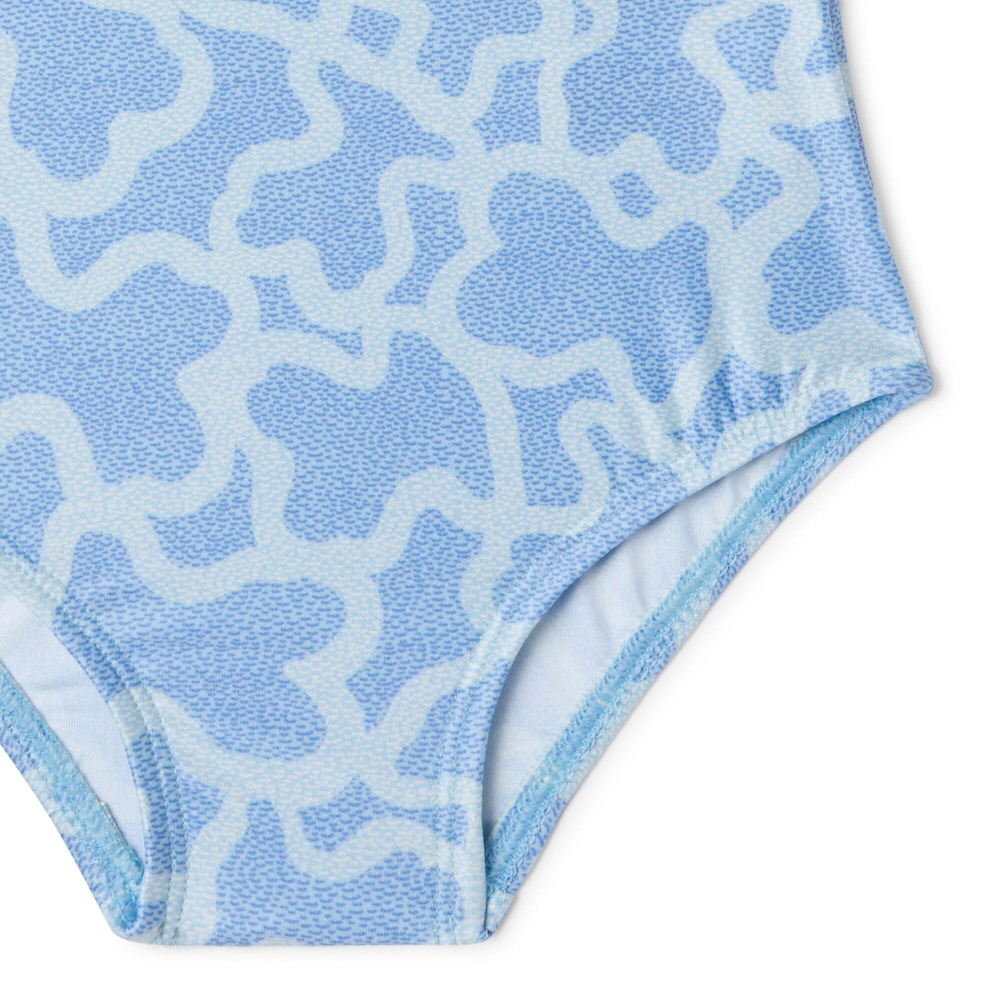 Girls one-piece swimsuit in Kaos blue