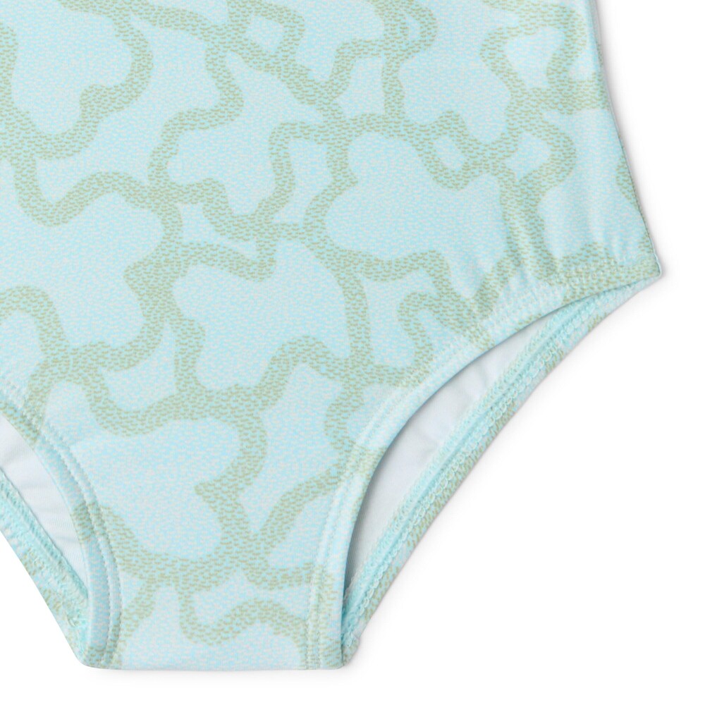 Girls one-piece swimsuit in Kaos green