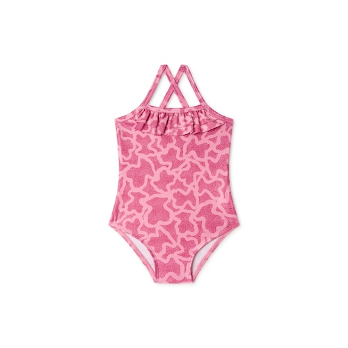 Girls one-piece swimsuit in Kaos pink