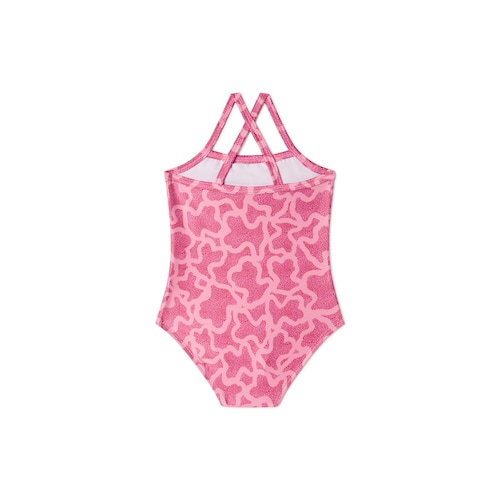Girls one-piece swimsuit in Kaos pink