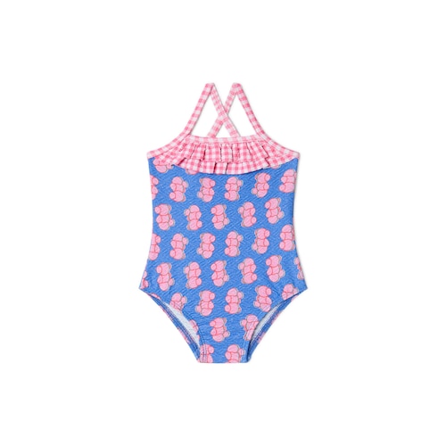 Girls one-piece swimsuit in Chic blue image number 0