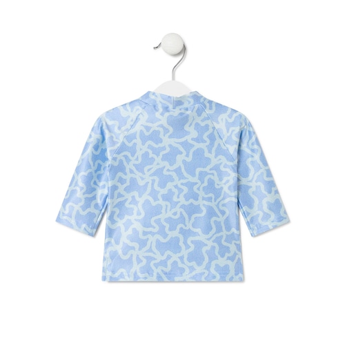 Camisola de praia de manga comprida Kaos azul