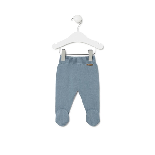 Conjunto de punto de bebé Tricot azul