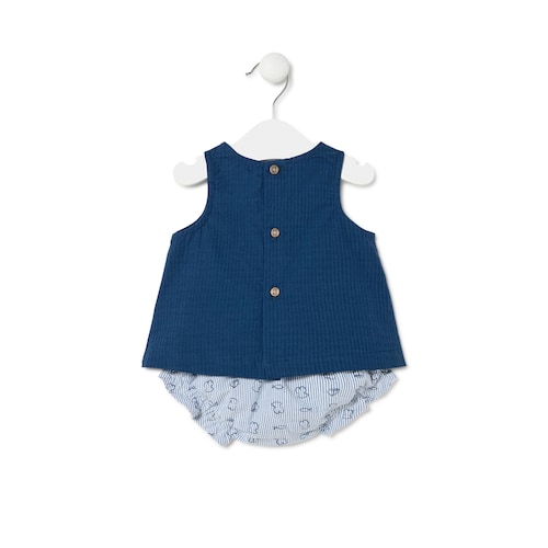 Conjunto de bebé Boat azul