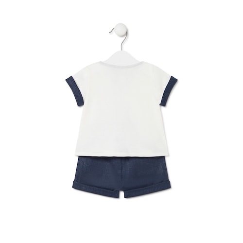 Conjunto de bebé Boat cor única